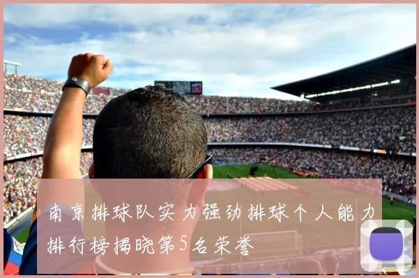 南京排球队实力强劲排球个人能力排行榜揭晓第5名荣誉