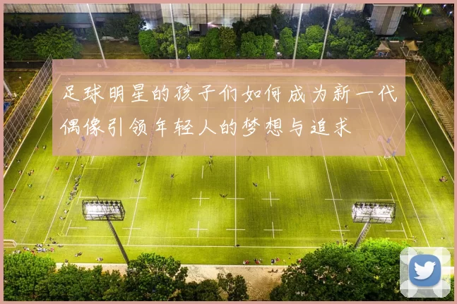 足球明星的孩子们如何成为新一代偶像引领年轻人的梦想与追求